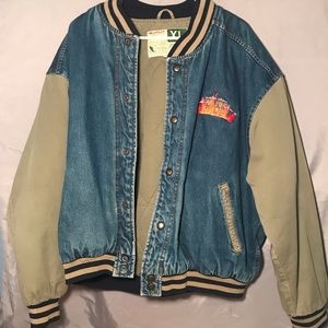 Vintage Insulated Denim Jacket Size XL Mens